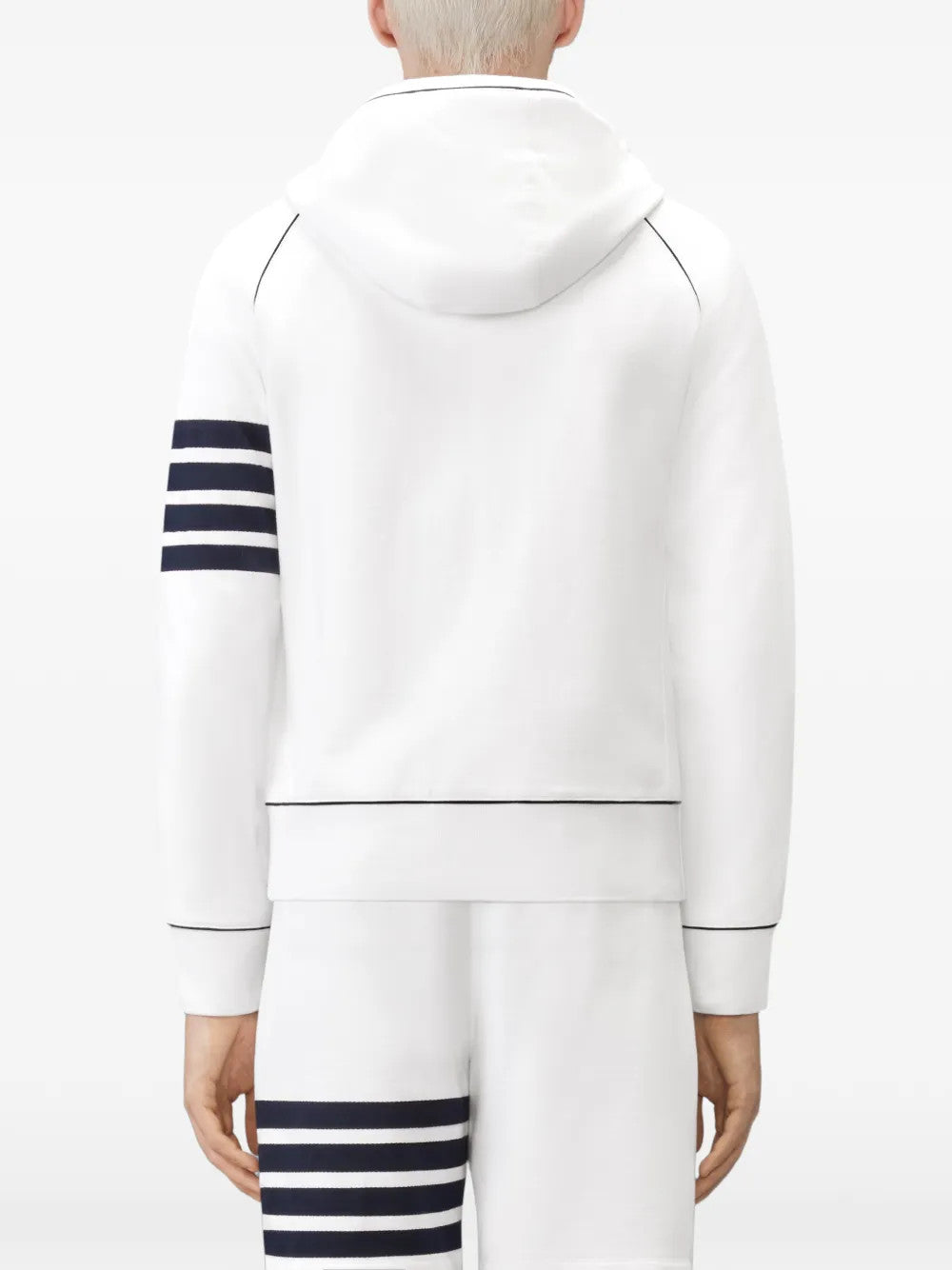 White hoodie, front view