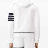 White hoodie, front view