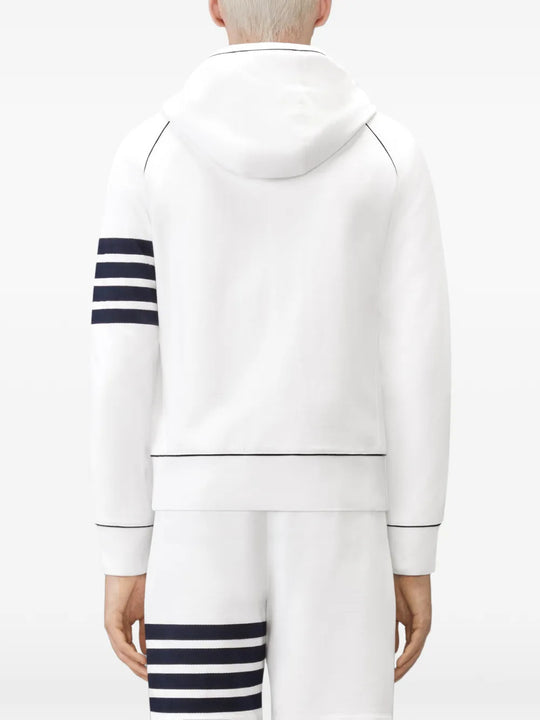 White hoodie, front view