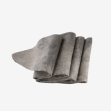 Close up of Grey scarf, showing detail