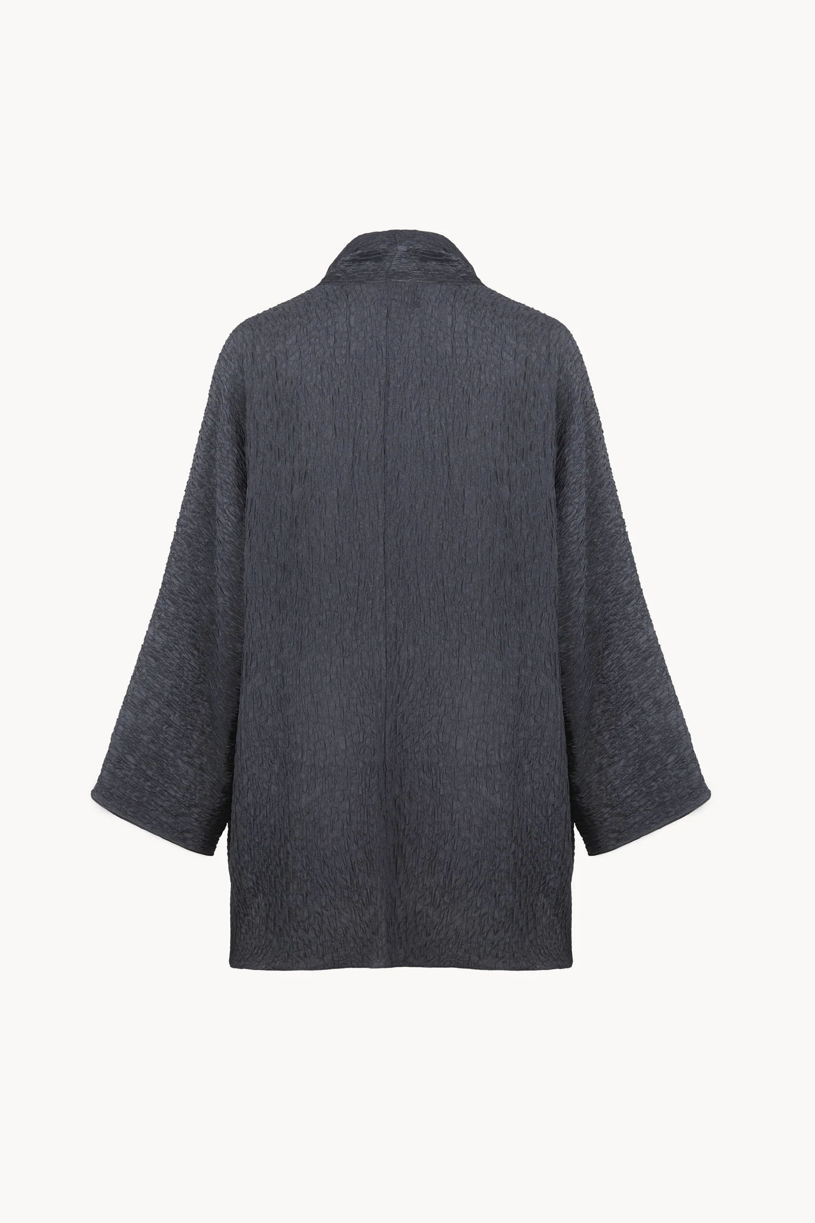 Grey jacket, back view