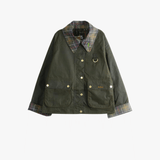 Green jacket, front view