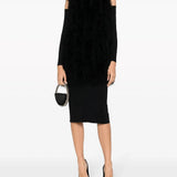 Black gilet, full body view