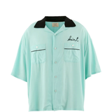 Blue shirt, front view