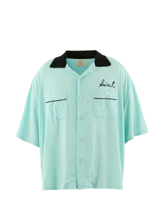 Blue shirt, front view