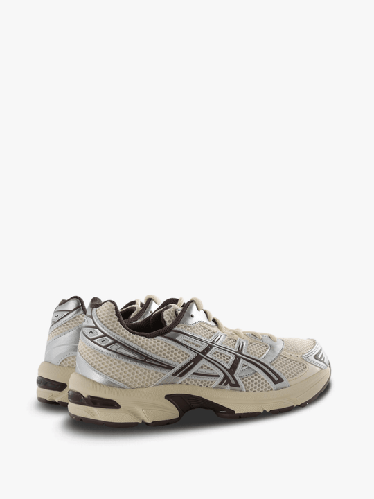 Tan shoes, side view