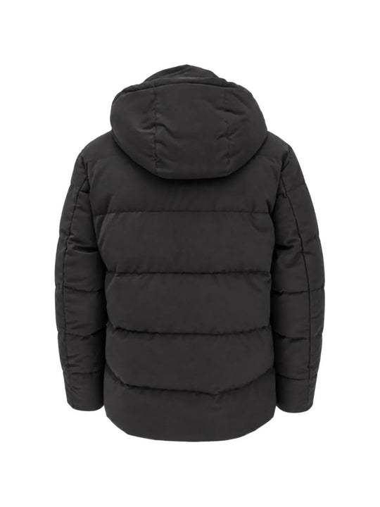 Black jacket, back view