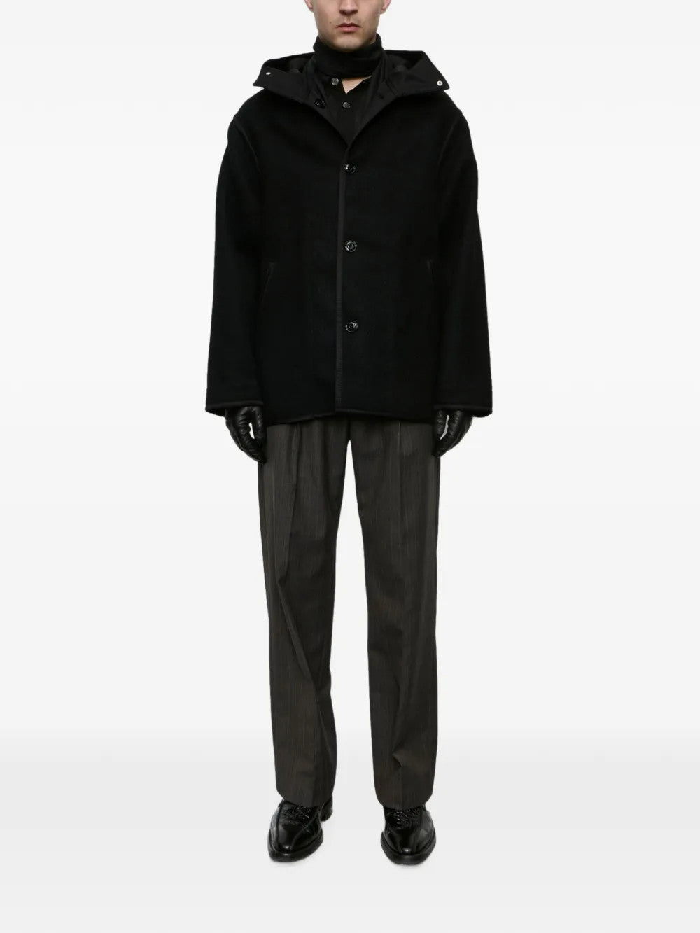 Black jacket, full body view