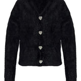 Black knitwear, front view