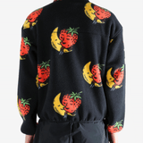 Black jacket, back view