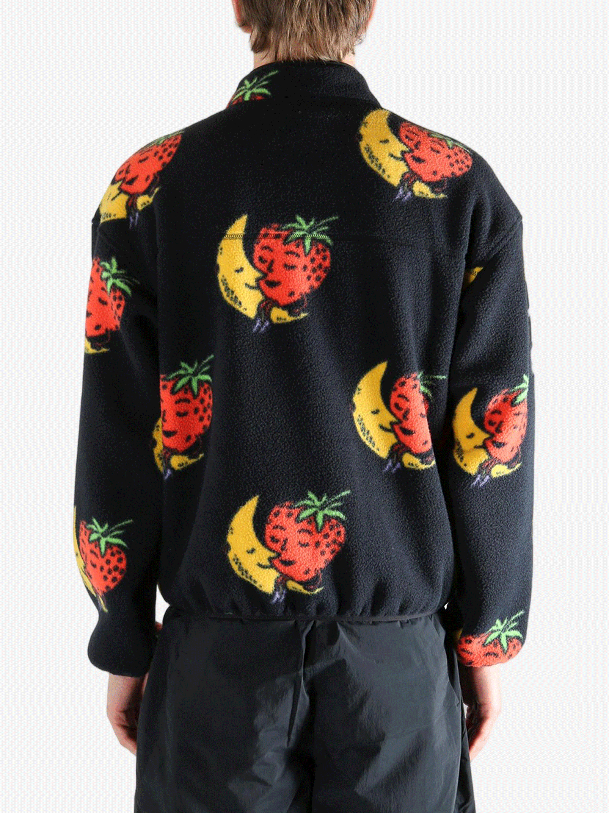 Black jacket, back view