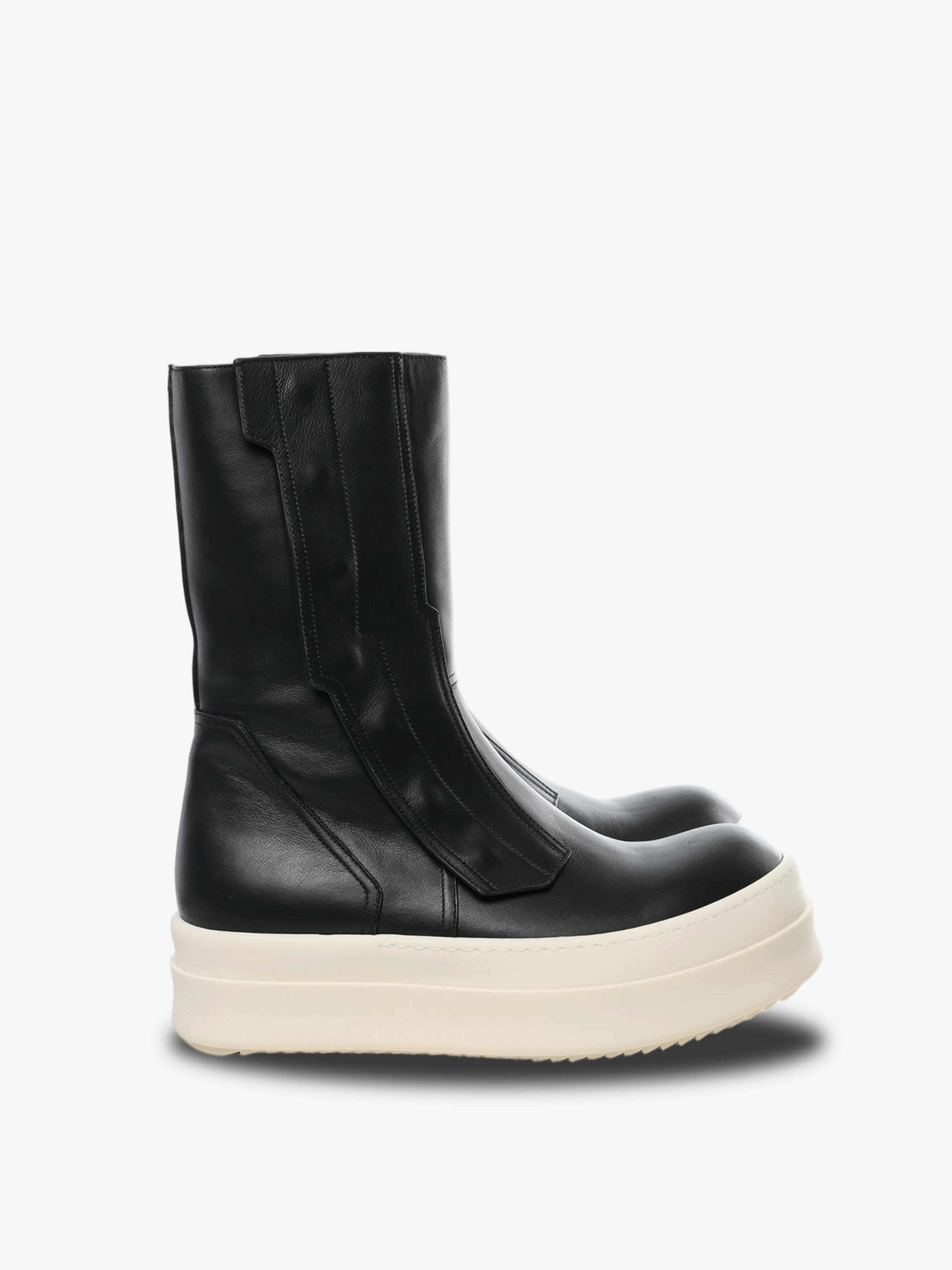 Black sneaker, front view