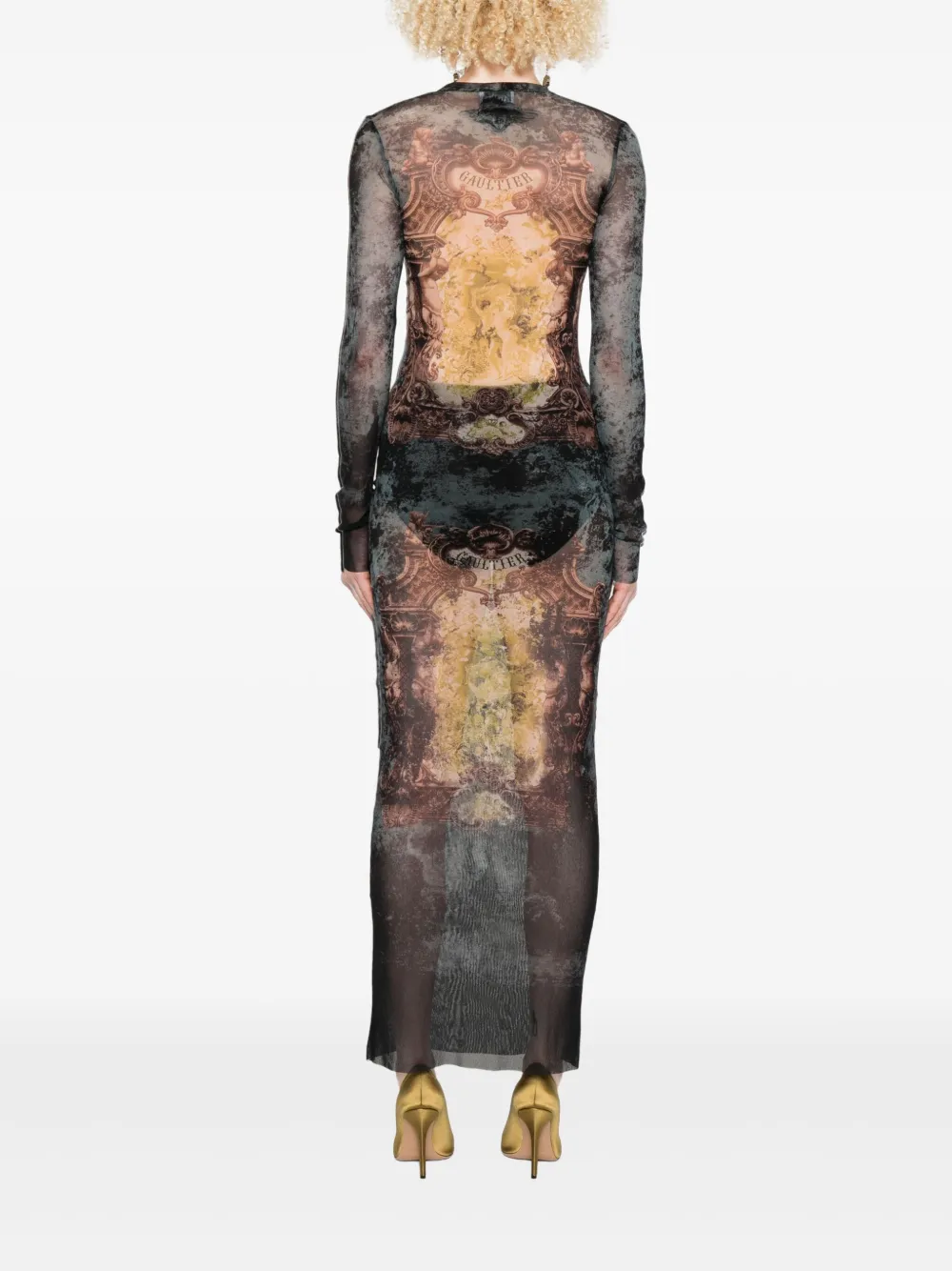 Black dress, full body view