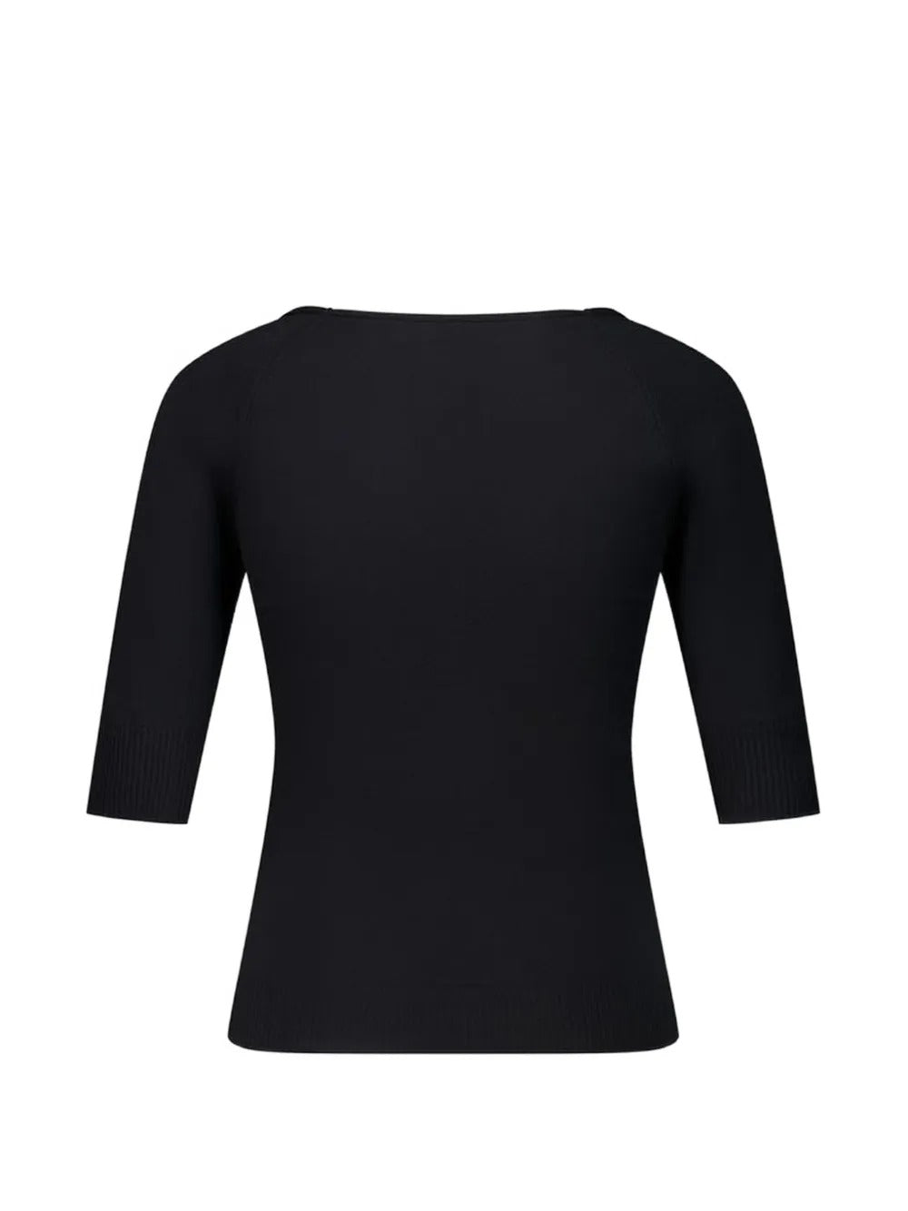 Black top, back view