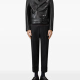 Black knitwear, full body view