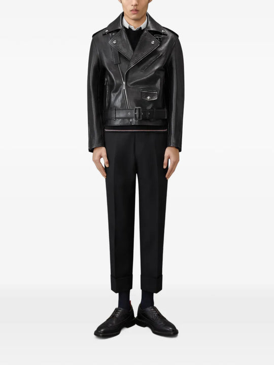 Black knitwear, full body view