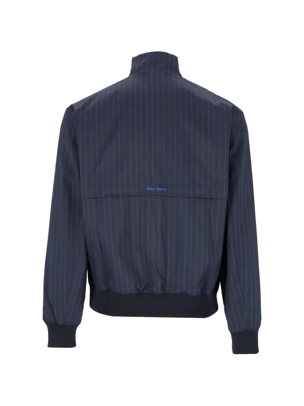 Navy jacket, back view