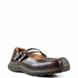 Brown shoes, front view