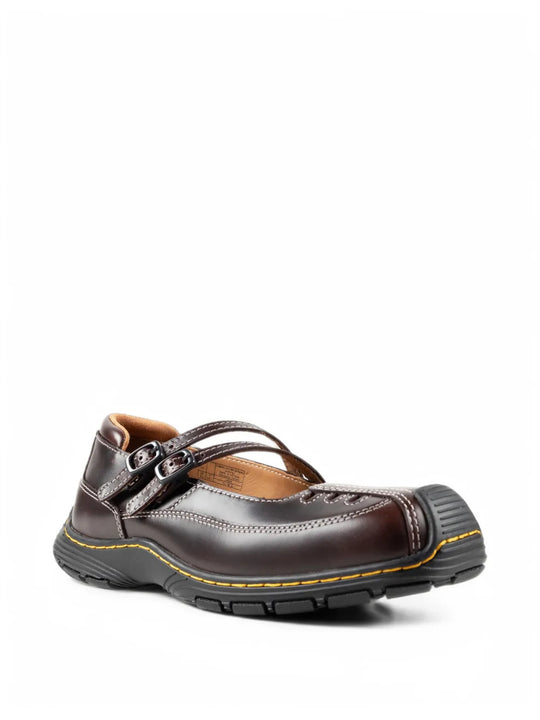 Brown shoes, front view