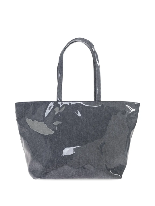 Gray tote bag,back view