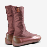 Brown shoes, back view