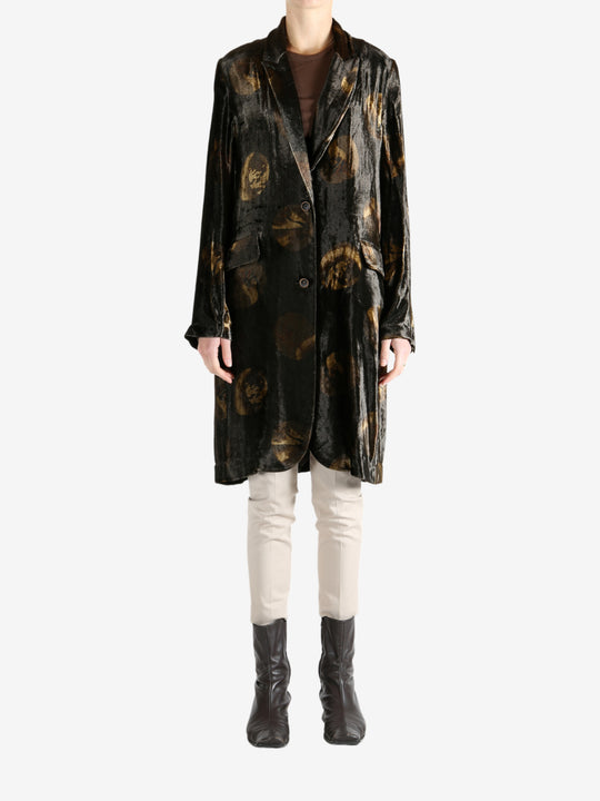 Brown jacket, full body view