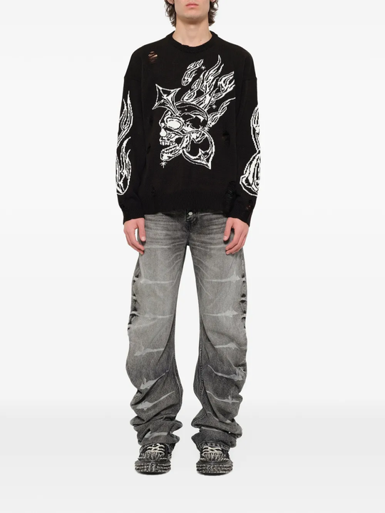 Black hoodie, full body view