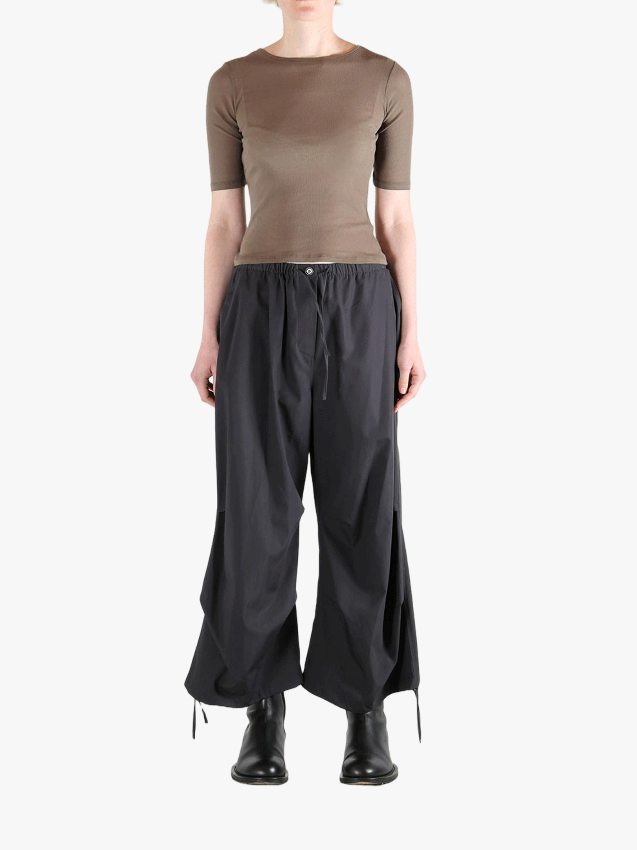 Black pants, full body view