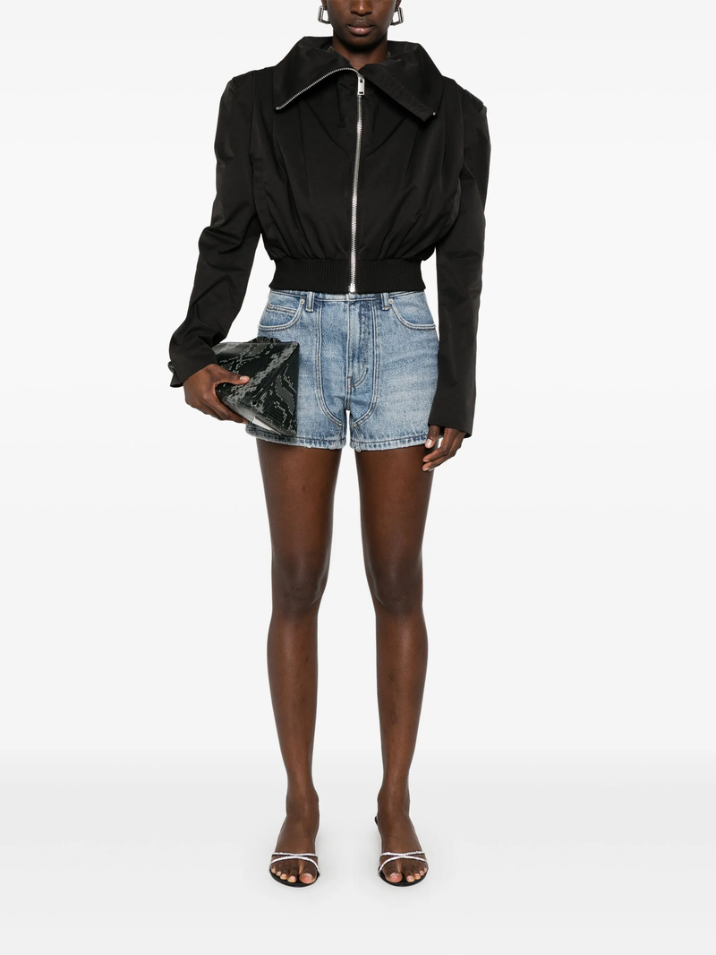 ALEXANDER WANG - Women Crystal Pattern High Waisted Carpenter Short