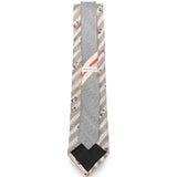 DRIES VAN NOTEN - Men Floral Stripe Silk Tie