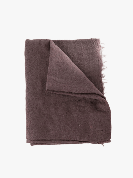 Purple scarf, front view