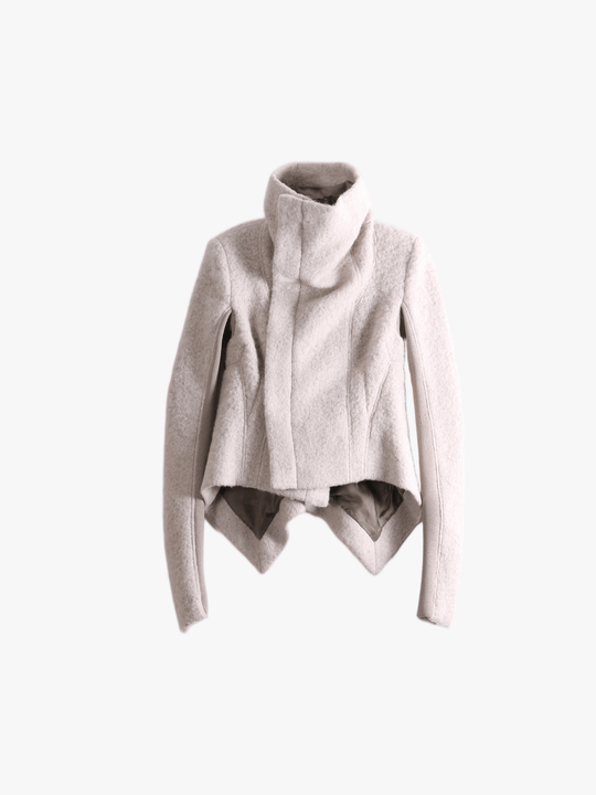 Tan jacket, front view
