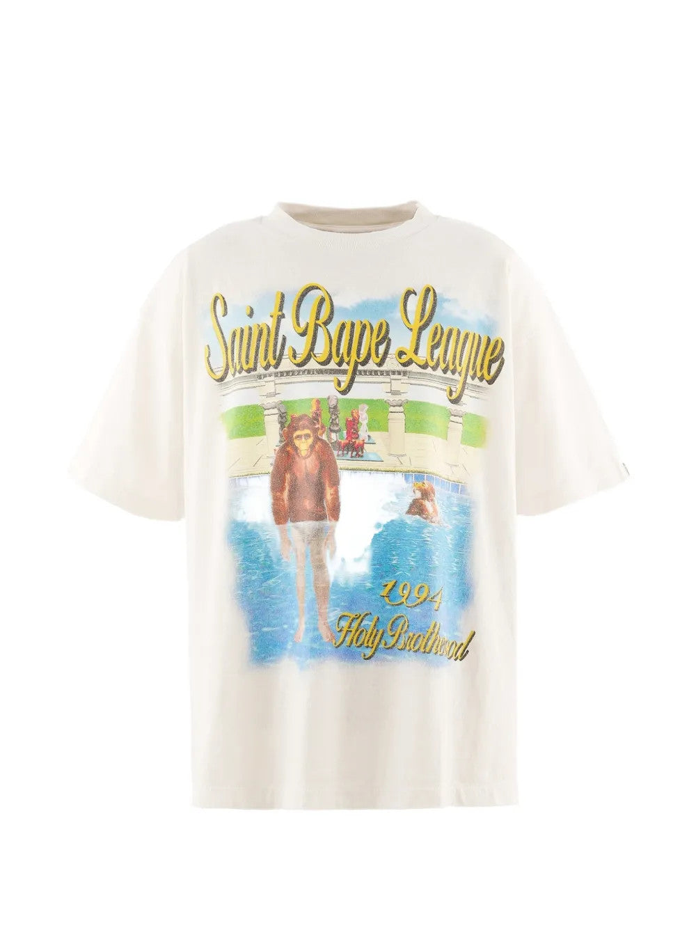 White t-shirt, front view