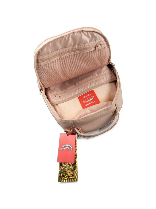 Tan bag, front view