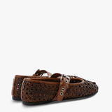 Brown shoes, side view