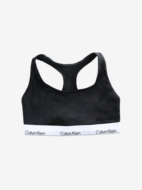 Black activewear, front view