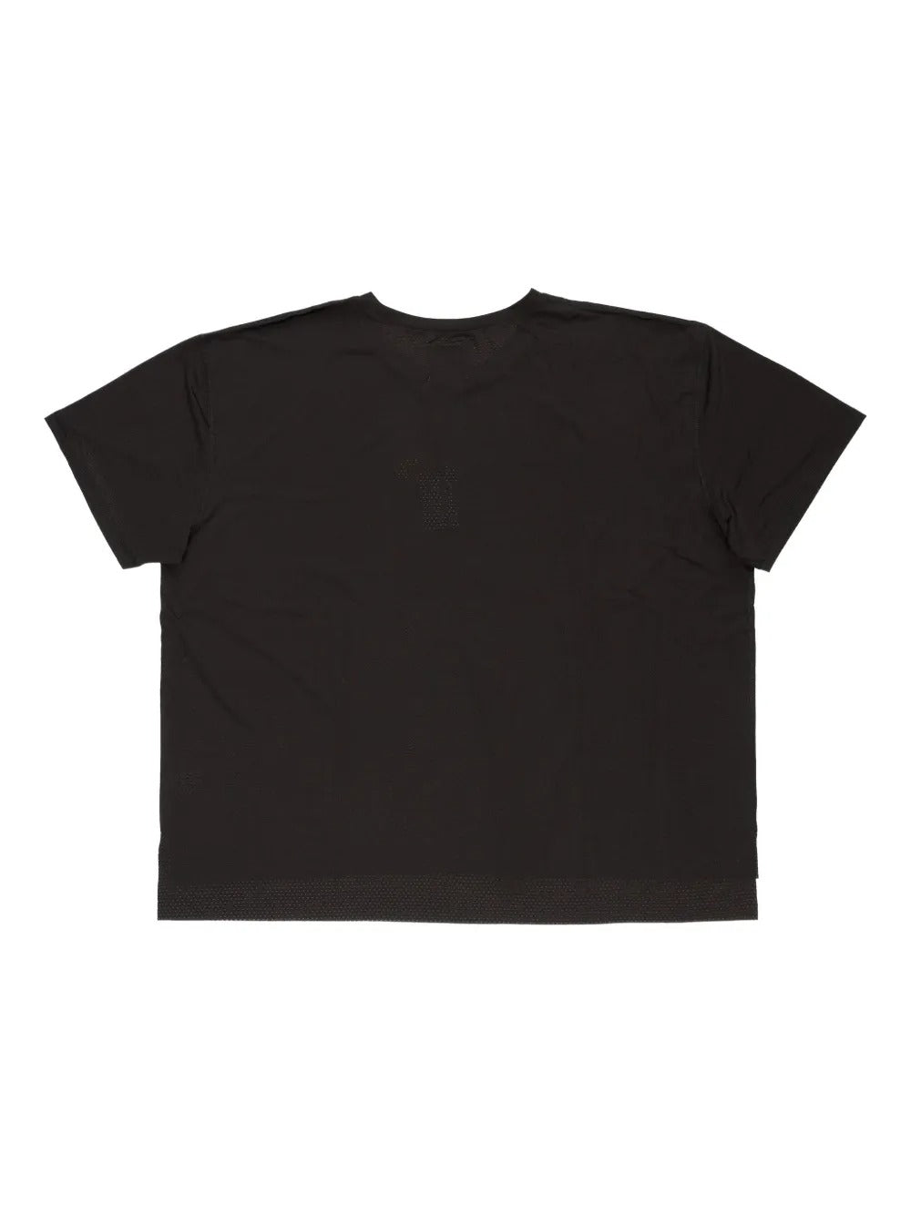 Black t-shirt, back view