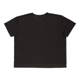 Black t-shirt, back view