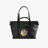 Black tote bag,front view