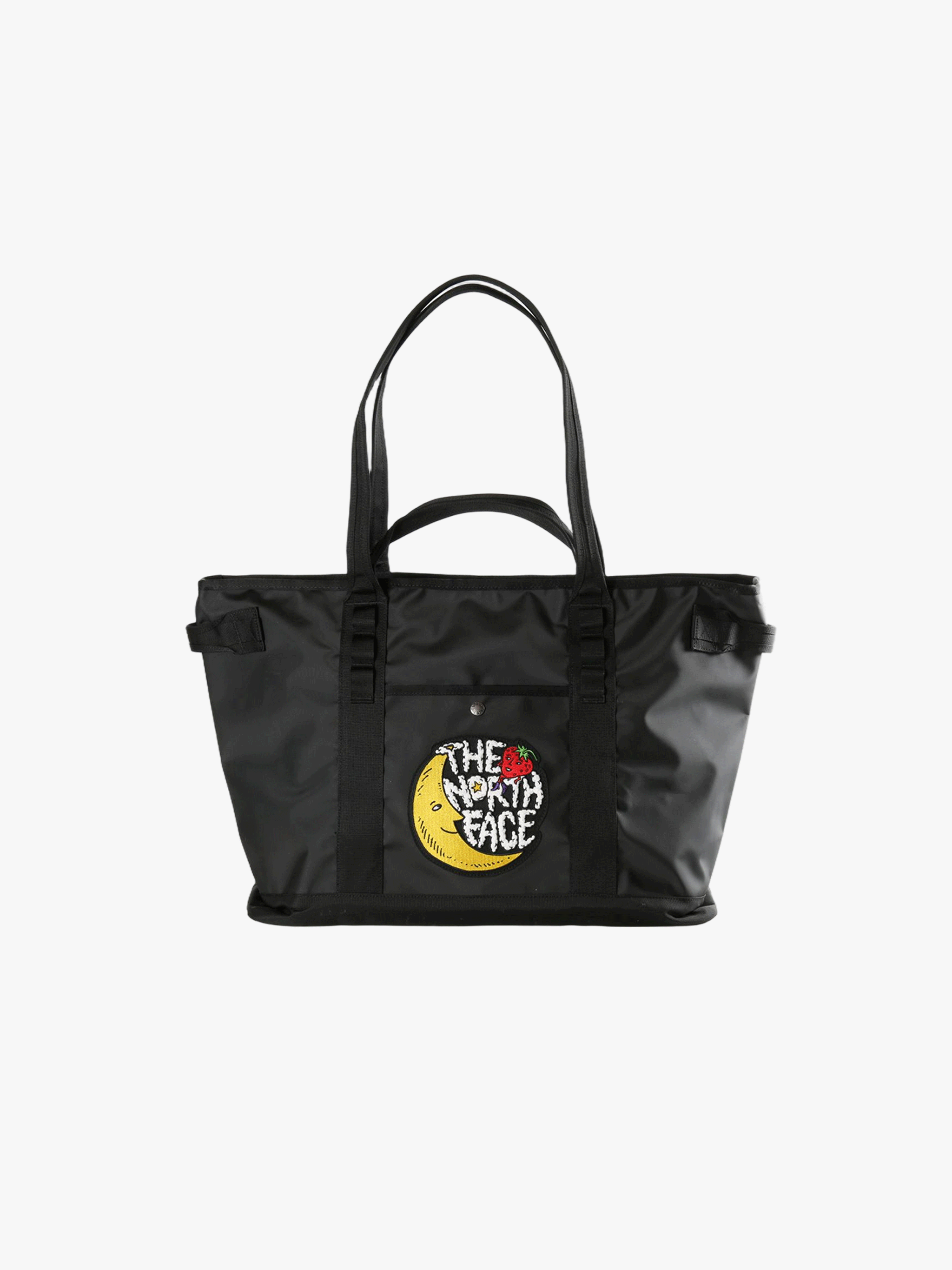 Black tote bag,front view