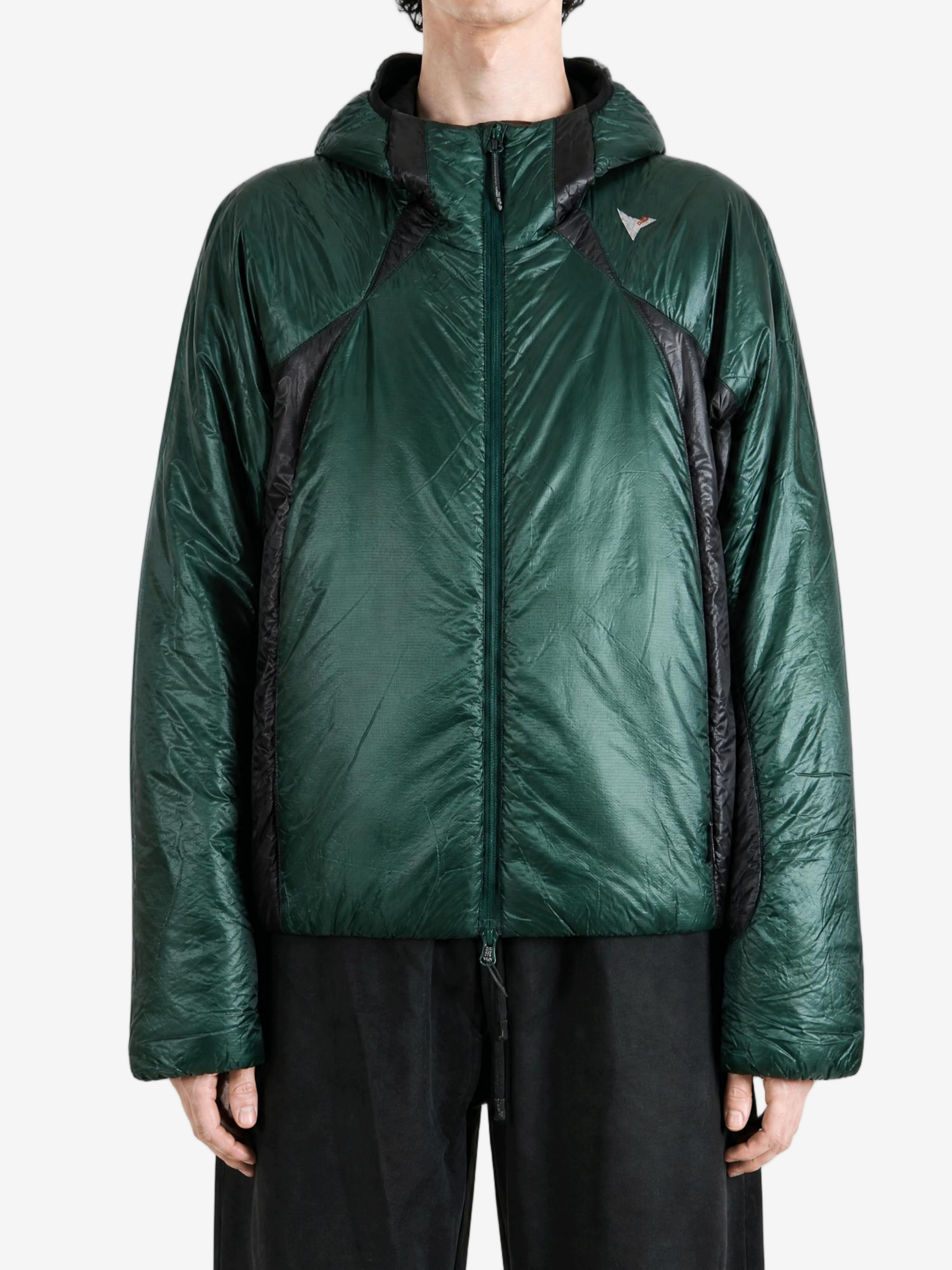 Green jacket, full body view