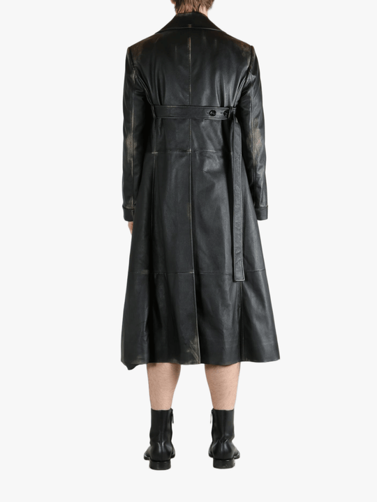 Black coat,full body view