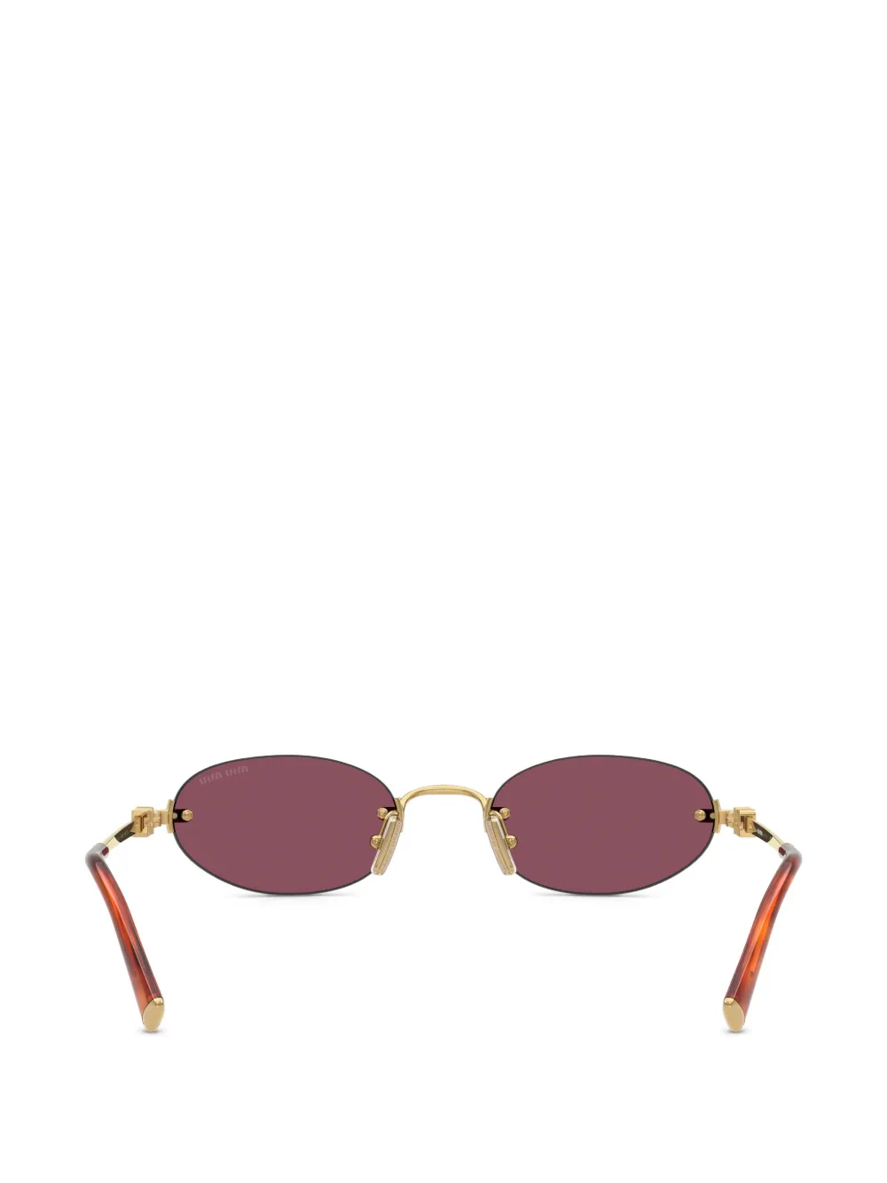 Red sunglasses,back view