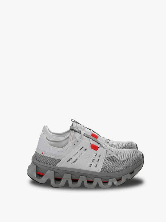 Grey sneakers, front view