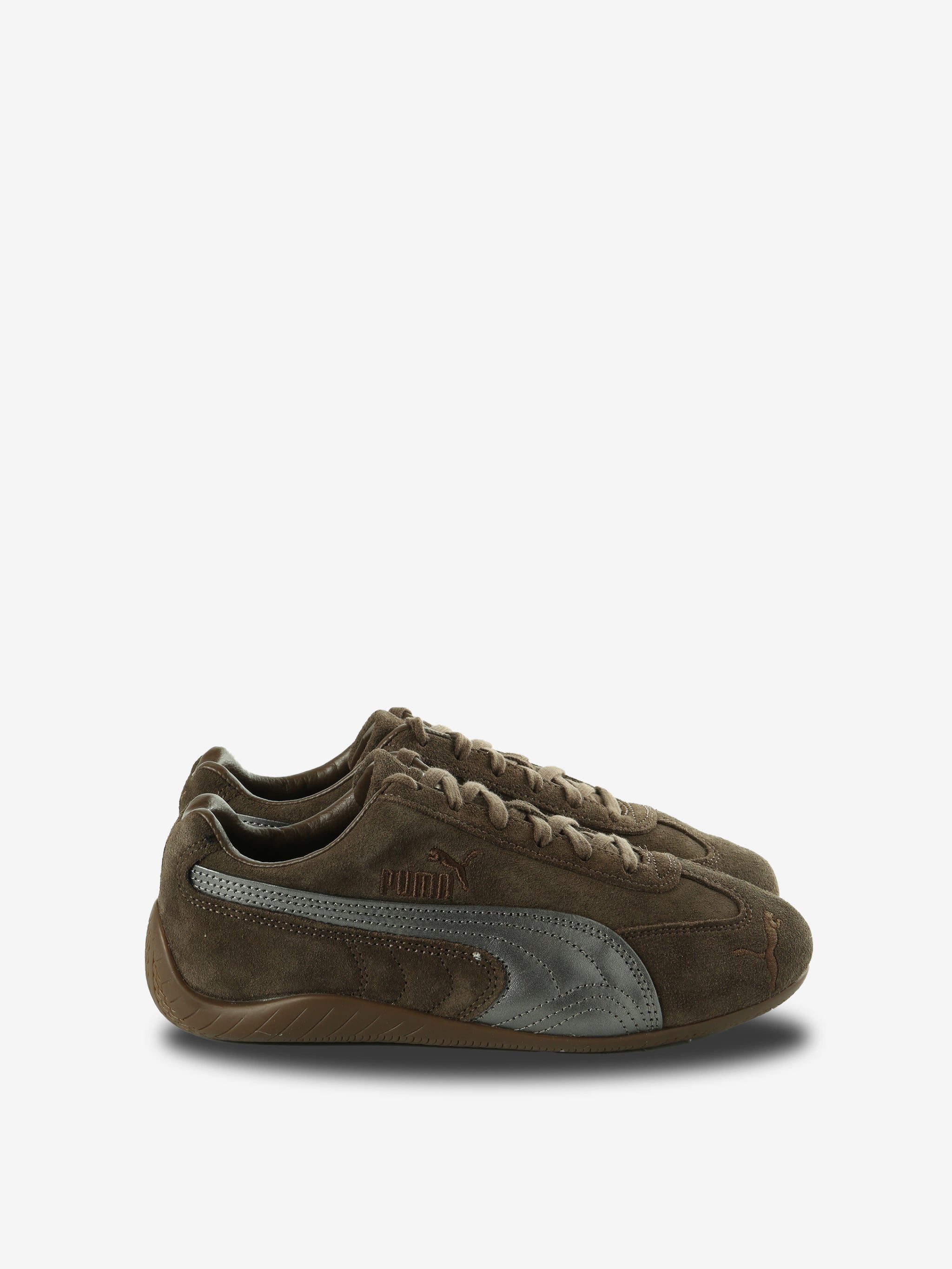 Brown shoes, front view