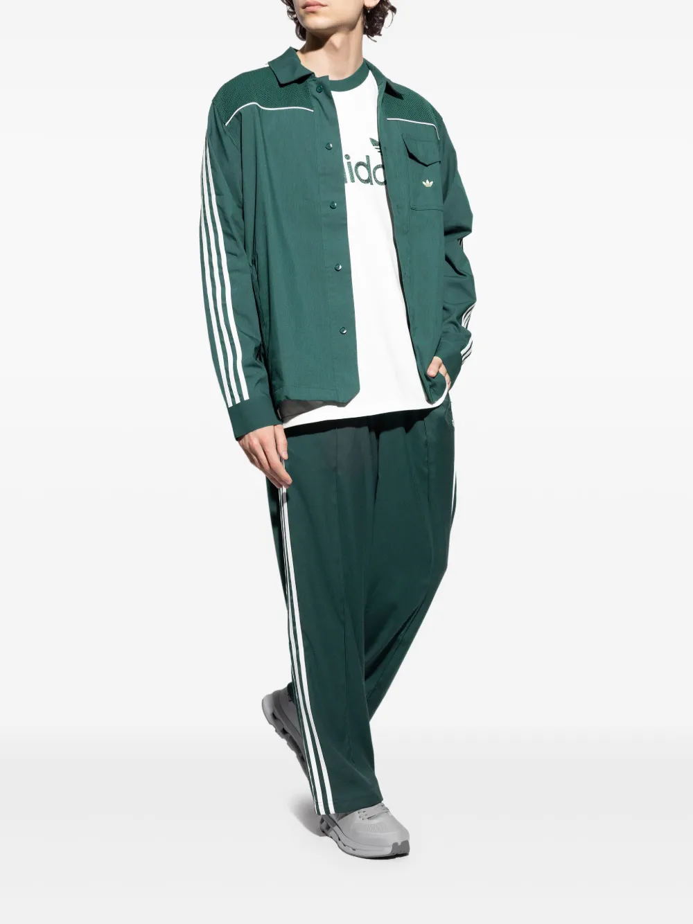 white sneakers, full body view