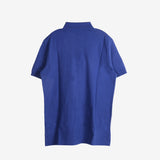 Blue t-shirt, back view