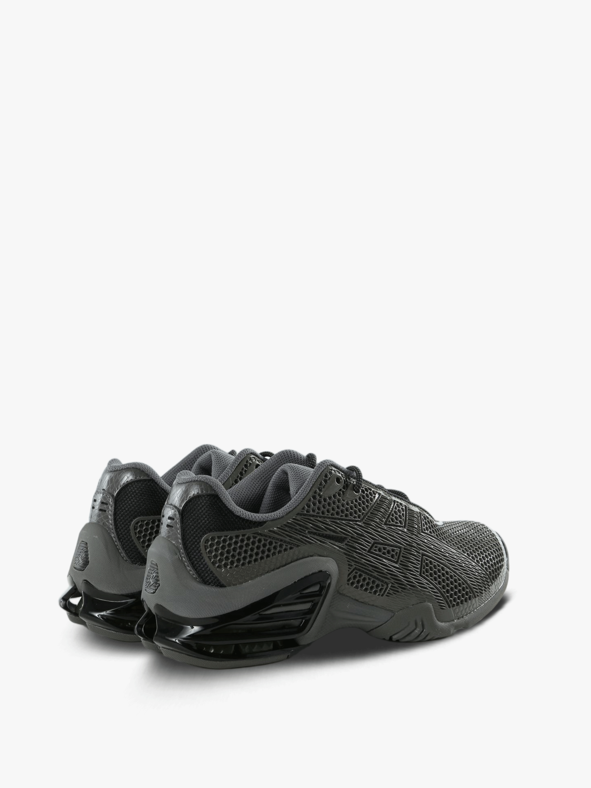 Grey shoes, side view