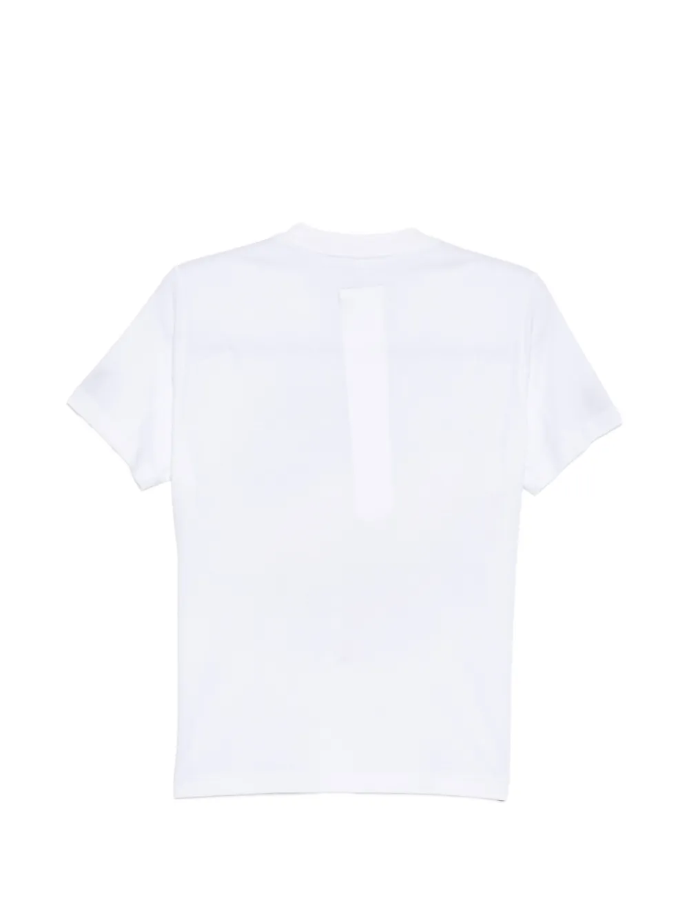 White t-shirt, back view