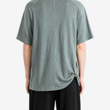 Green t-shirt, full body view